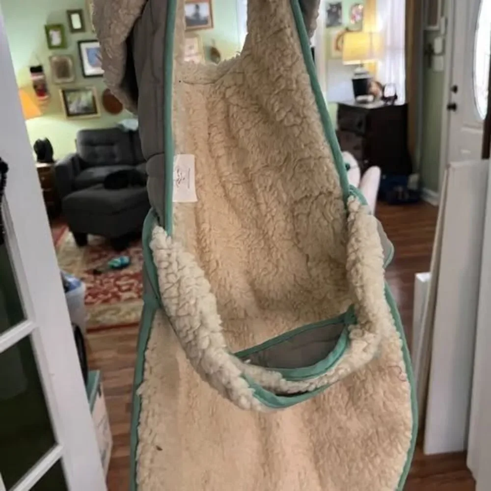 Quilted Sherpa-Lined Dog Vest M